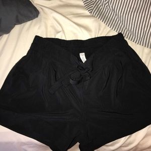 lululemon black work shorts